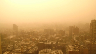 Cairo is seen during a sandstorm, in this general view taken February 11, 2015. REUTERS/Asmaa Waguih  (EGYPT - Tags: ENVIRONMENT CITYSCAPE TPX IMAGES OF THE DAY)